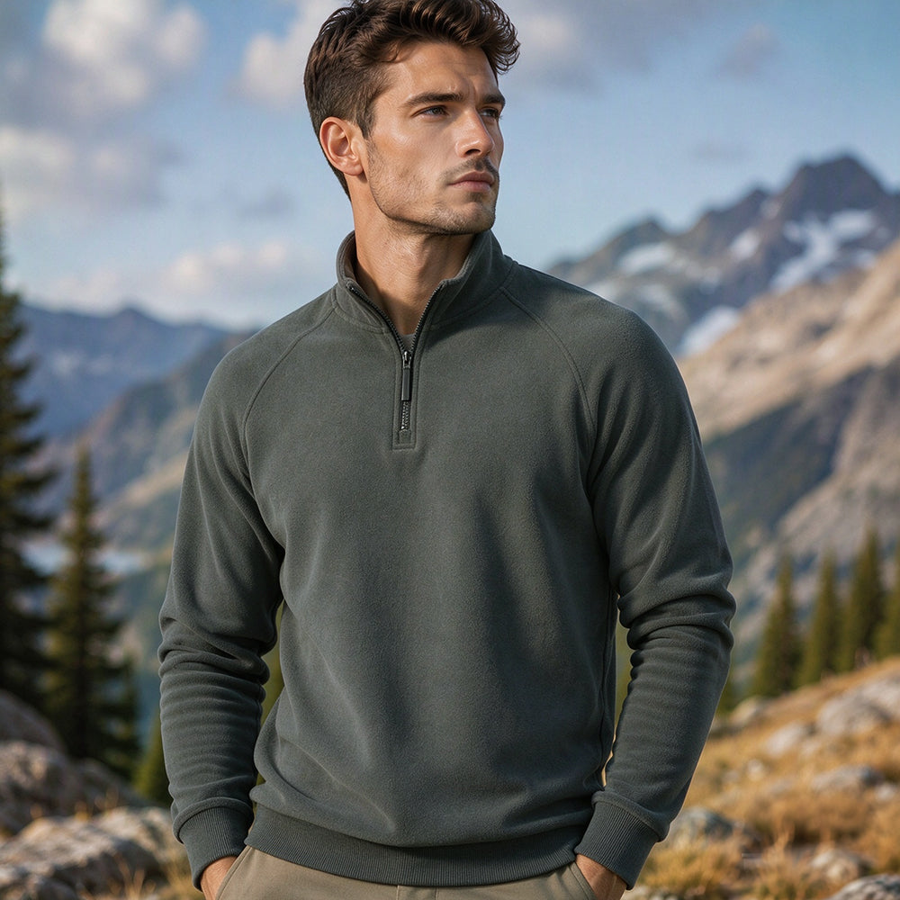 💥Hot Sale 50% OFF💖Men's quarter-zip sweater with a stand-up collar