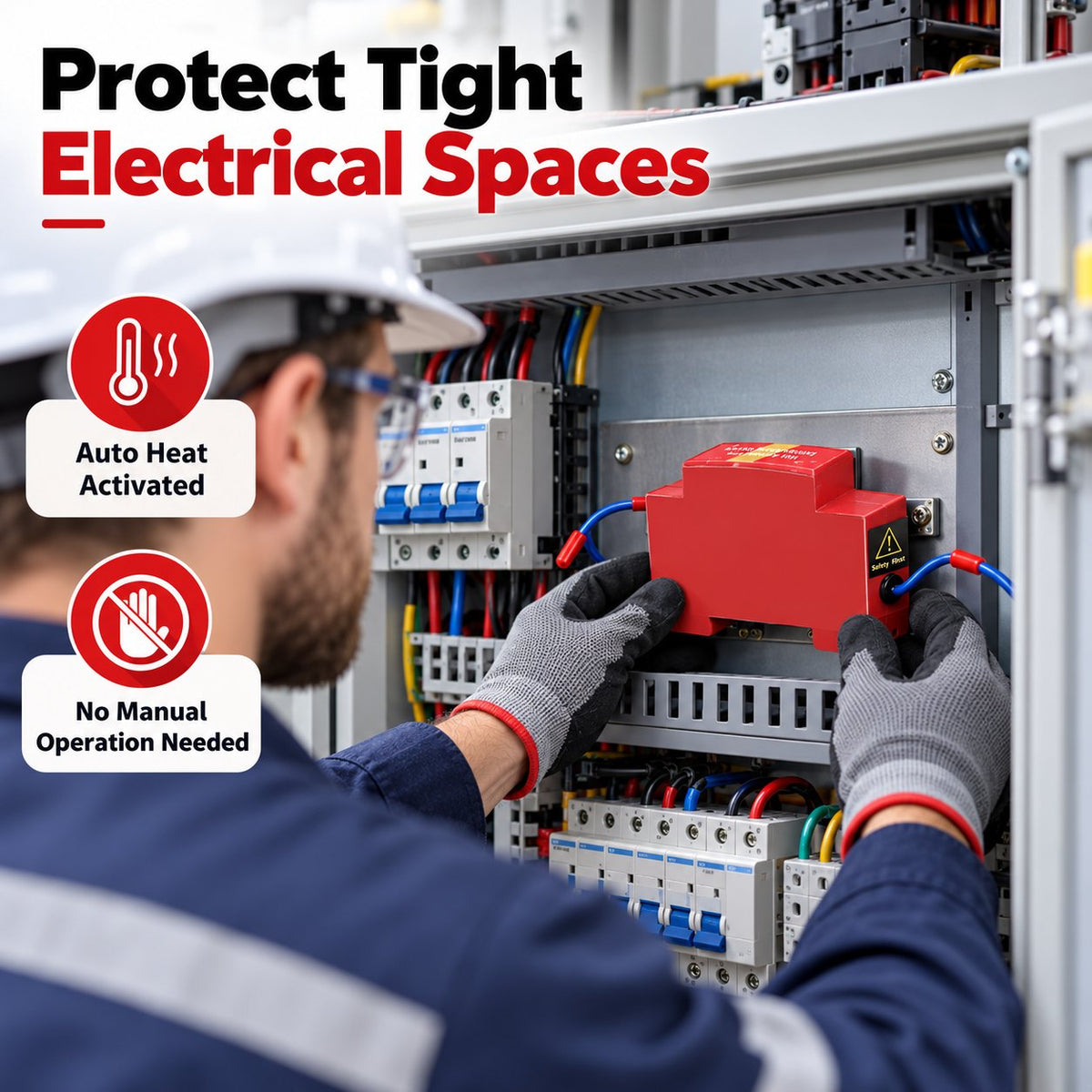 🔥 Automatic Fire Suppression Device – Dual-Nozzle Heat-Activated Fire Extinguisher for Electrical Cabinets & Equipment Enclosures 🛡️