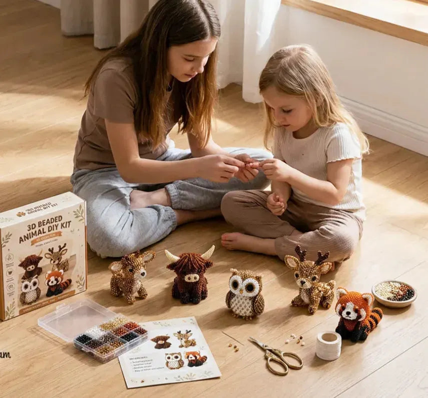 🧵Mini 3D Beaded Animal Craft Kit