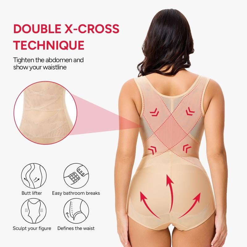 🎁2025 Women's Clothing Mesh Breathable Basic faja Shapewear