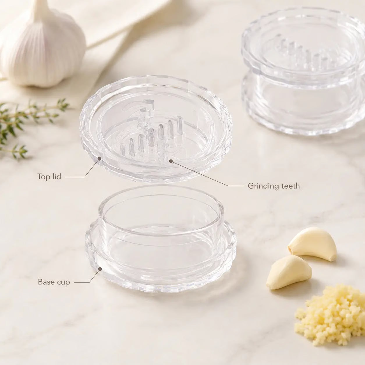 🧄Manual Garlic Twister & Masher – Crush Garlic in Seconds, No Mess Required