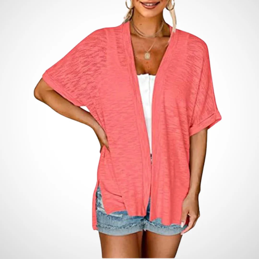 2026 New Stylish Flowy Short Sleeve Cardigan
