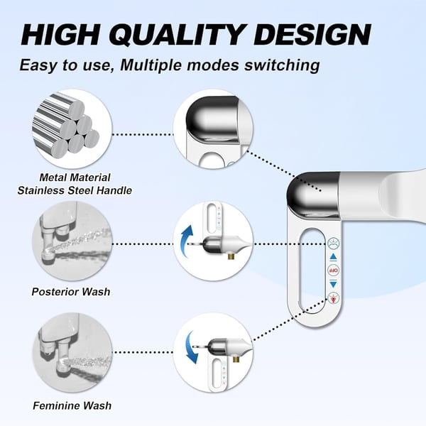 👩‍🦰Toilet Bidet Attachment — (Feminine Wash & Posterior Wash) 💕