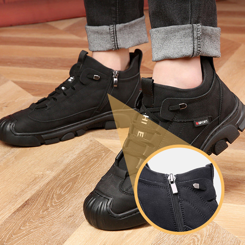 ✨Men's Faux Wool Lining Leather Sneaker👟