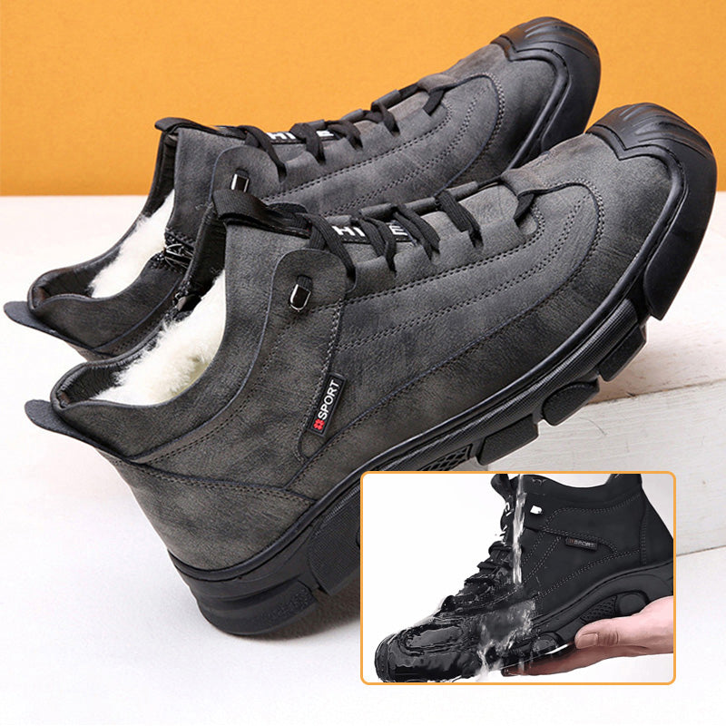✨Men's Faux Wool Lining Leather Sneaker👟