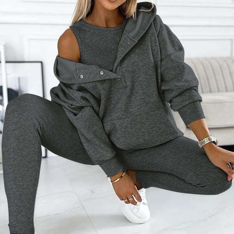 💜 Hooded Casual and Comfortable Sweatshirt Suit