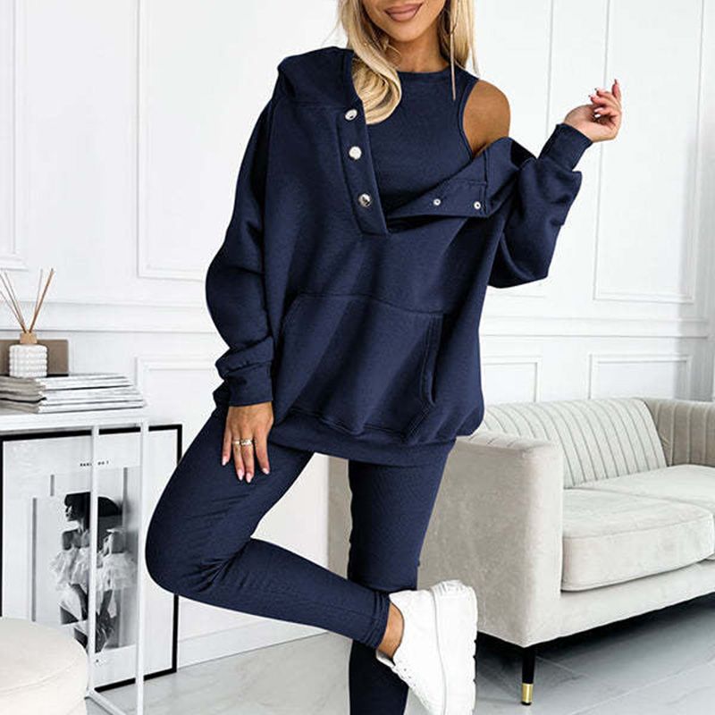 💜 Hooded Casual and Comfortable Sweatshirt Suit