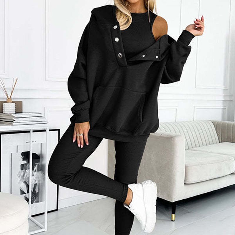 💜 Hooded Casual and Comfortable Sweatshirt Suit