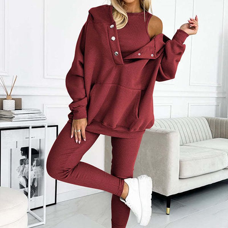 💜 Hooded Casual and Comfortable Sweatshirt Suit
