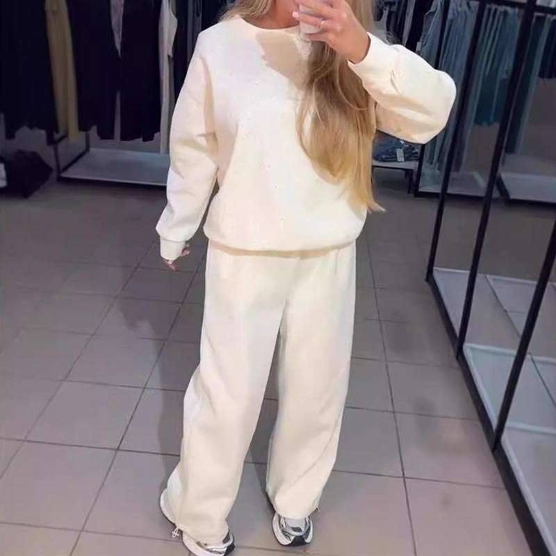 💖Women’s Round-neck Casual Sports Sweatshirt and Jogger Pants (2-piece Set)