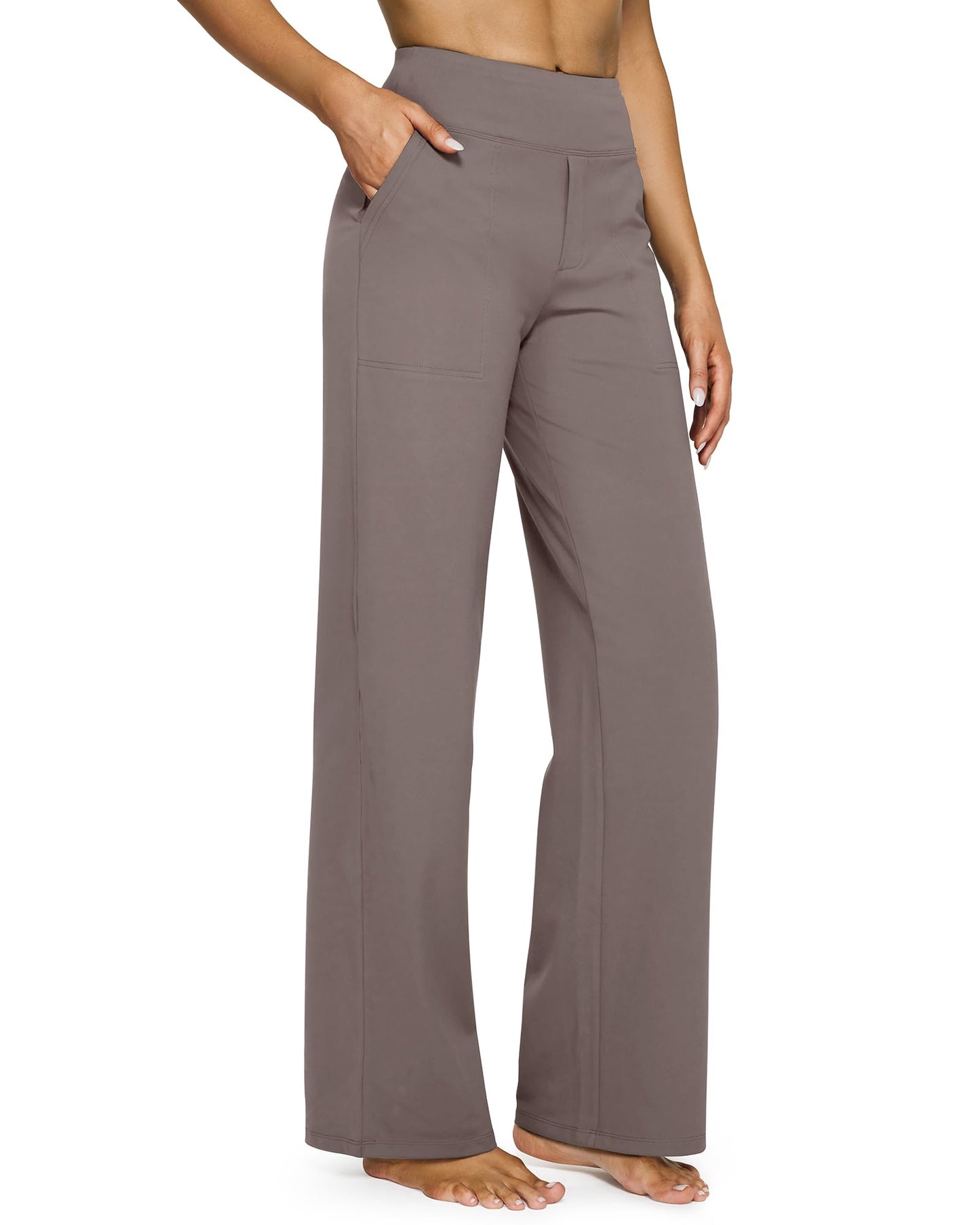 🔥🔥Women's High Waist Stretch Casual Yoga Wide Leg Pants