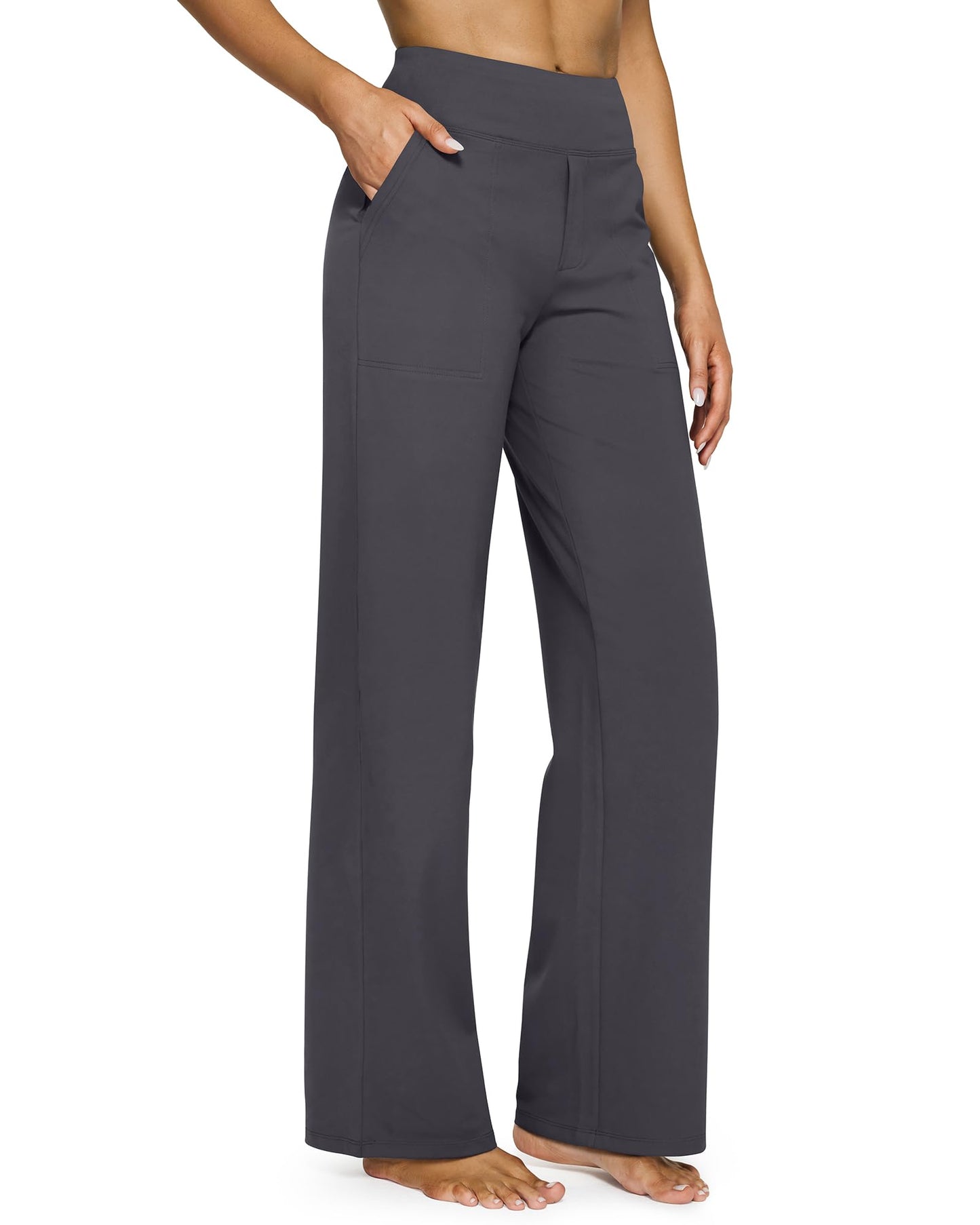 🔥🔥Women's High Waist Stretch Casual Yoga Wide Leg Pants