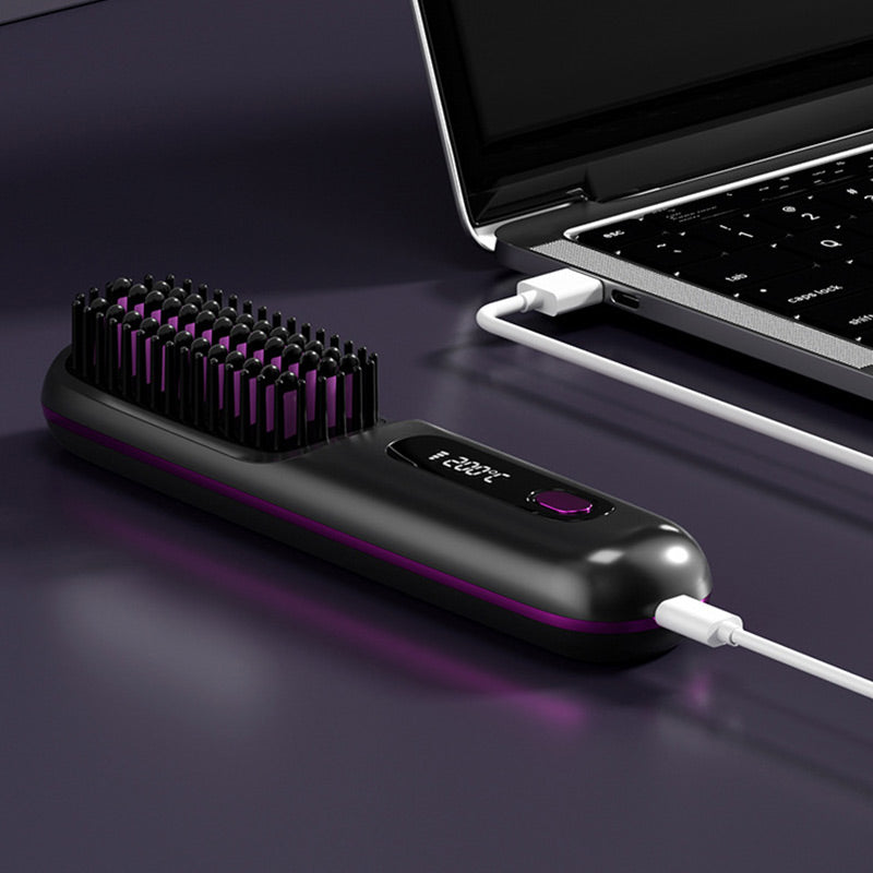 🔥Wireless Ceramic Heating Hair Straightening Comb