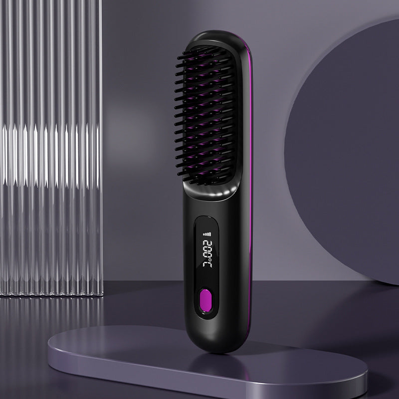 🔥Wireless Ceramic Heating Hair Straightening Comb