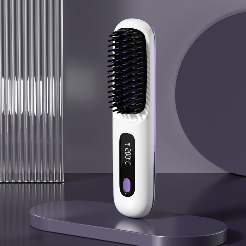 🔥Wireless Ceramic Heating Hair Straightening Comb