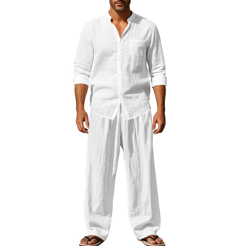 ✨New Arrival✨Men's Casual Breathable Shirt and Pants Set