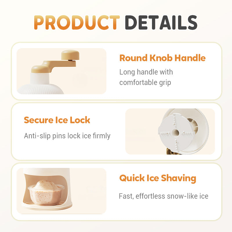 Easy-to-Use Hand Crank Ice Shaver