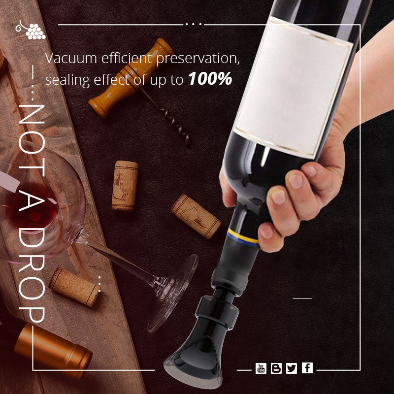 🍷2-in-1 Wine Saver – Vacuum Pump & Sealer, Preserves Freshness & Aroma ✨
