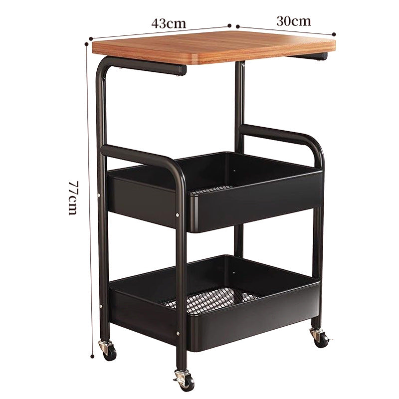 Mobile multi-purpose trolley with storage – Multi-level storage trolley for household items and snacks 🛒🏠