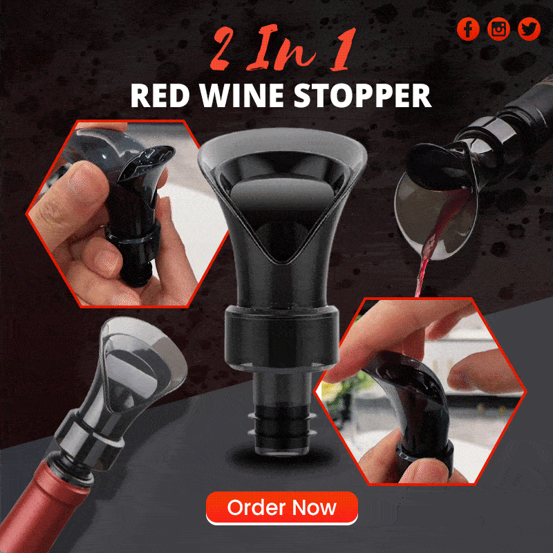 🍷2-in-1 Wine Saver – Vacuum Pump & Sealer, Preserves Freshness & Aroma ✨