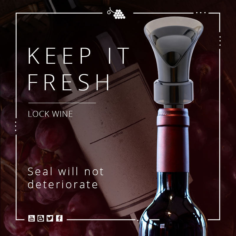 🍷2-in-1 Wine Saver – Vacuum Pump & Sealer, Preserves Freshness & Aroma ✨
