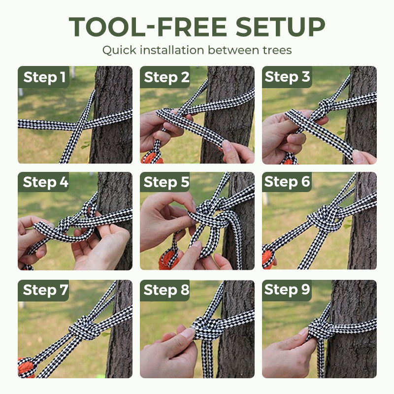 Mesh Rope Hammock for Outdoor Camping