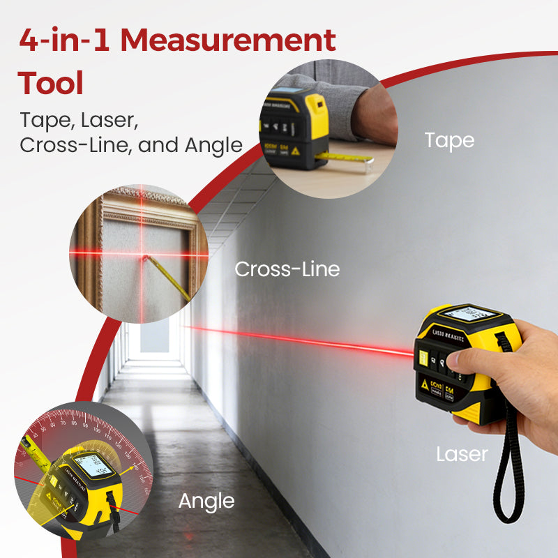 ⏰4-in-1 Digital Laser Tape Measure