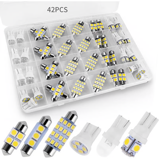 💡 42-Piece Ultra-Bright LED Car Interior Lighting Kit – Plug & Play Upgrade for Your Ride ✨