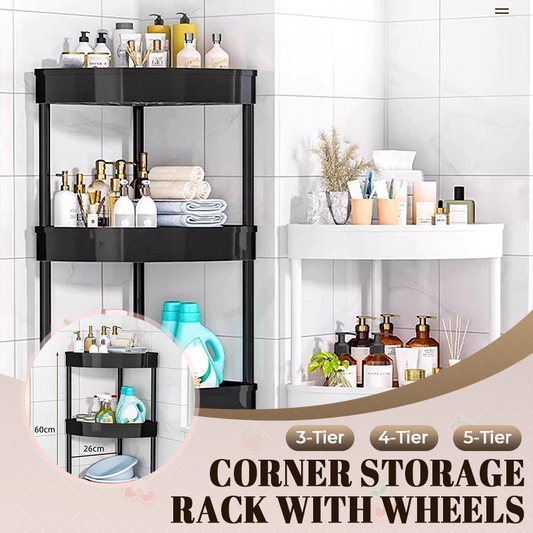 🔥Corner Storage Rack with Wheels