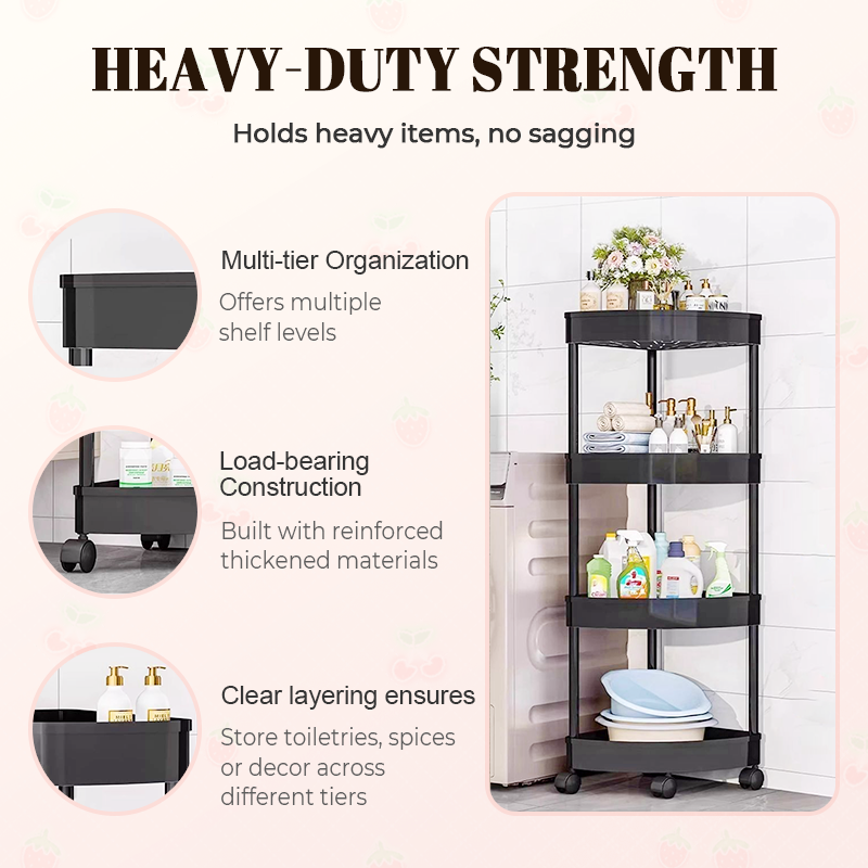 🔥Corner Storage Rack with Wheels