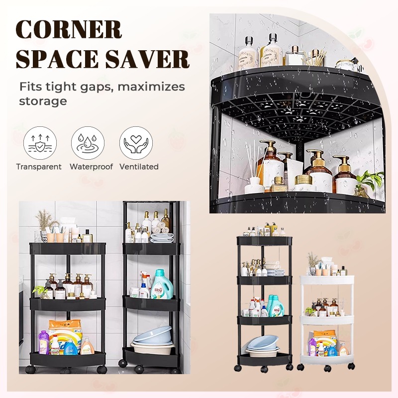 🔥Corner Storage Rack with Wheels