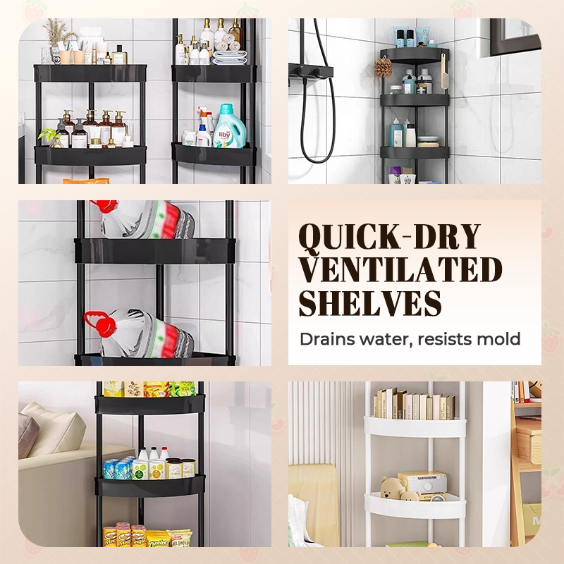 🔥Corner Storage Rack with Wheels