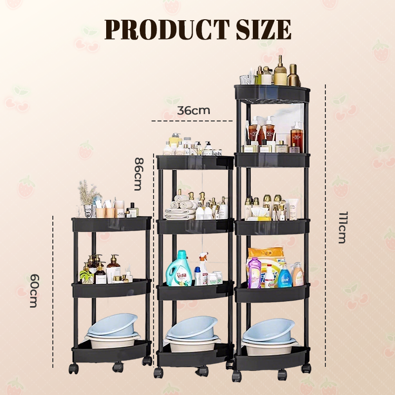 🔥Corner Storage Rack with Wheels