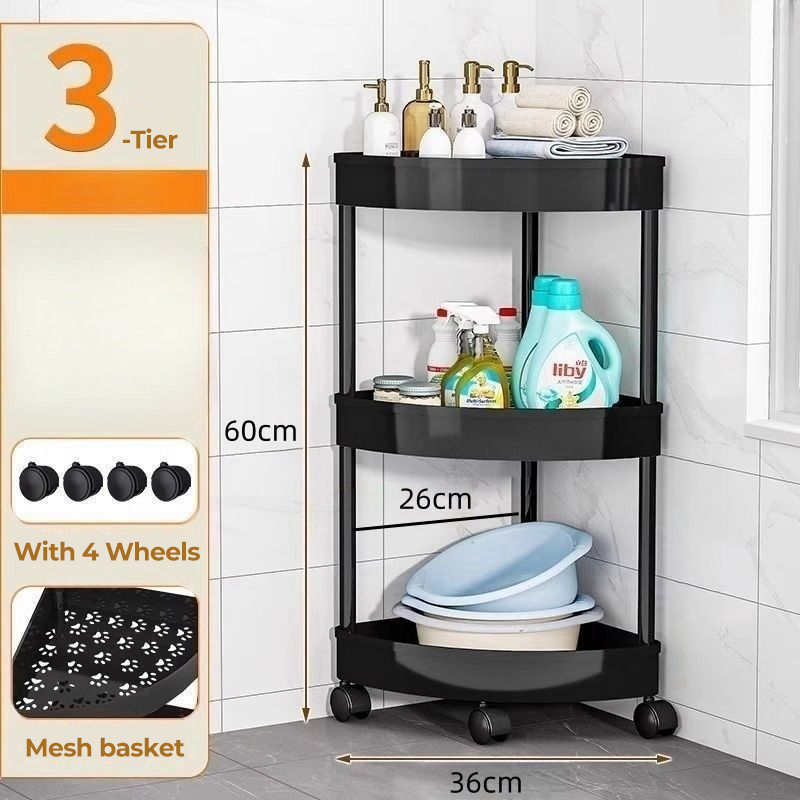🔥Corner Storage Rack with Wheels