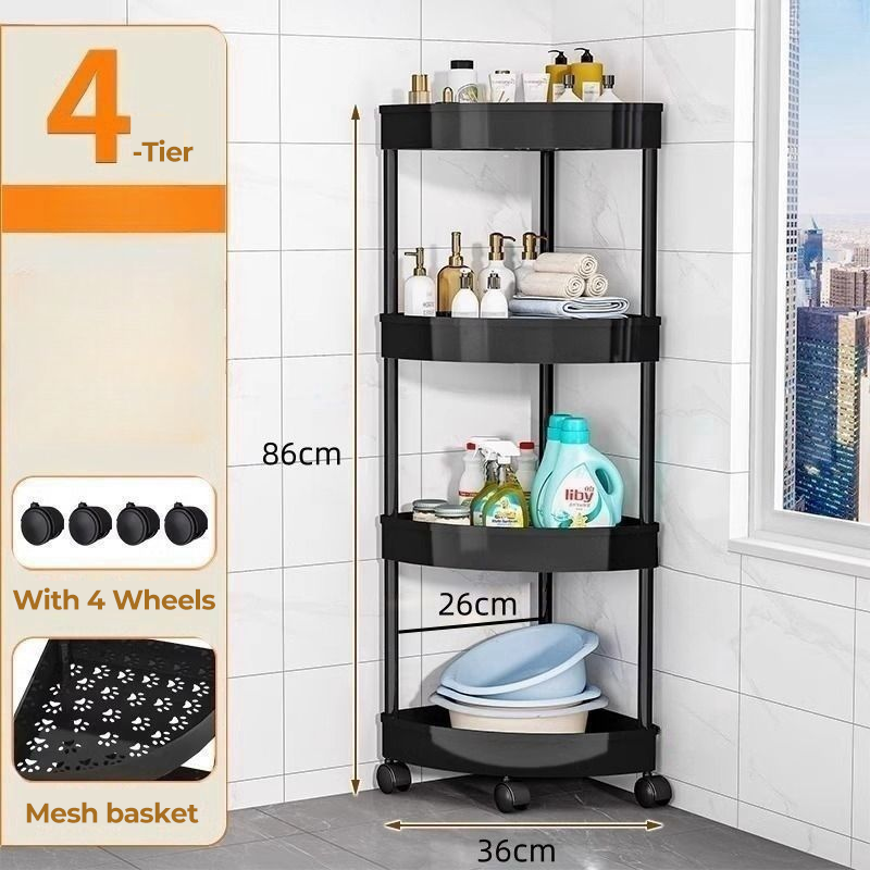 🔥Corner Storage Rack with Wheels