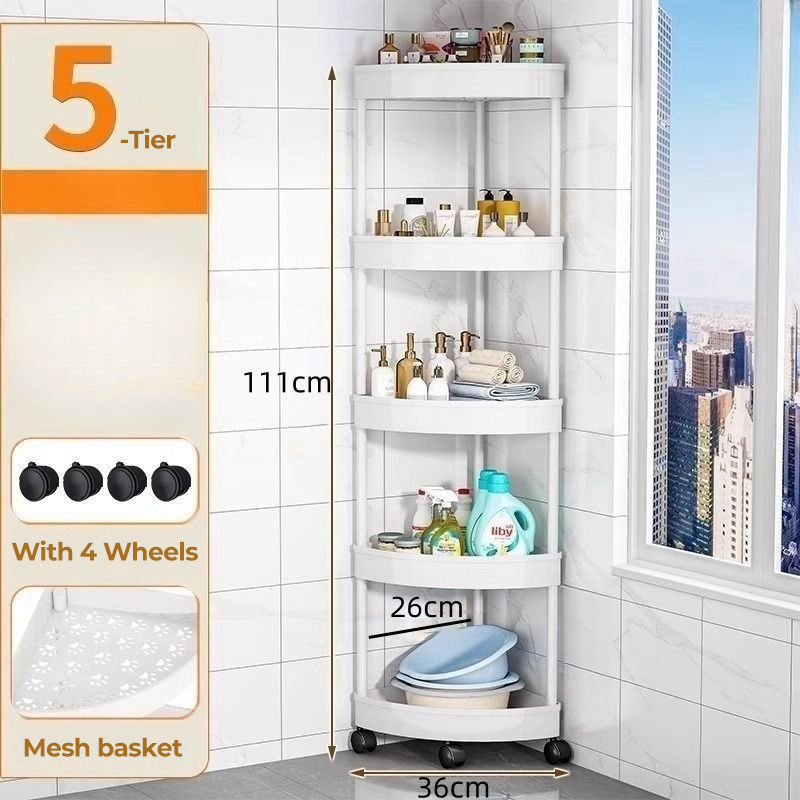 🔥Corner Storage Rack with Wheels