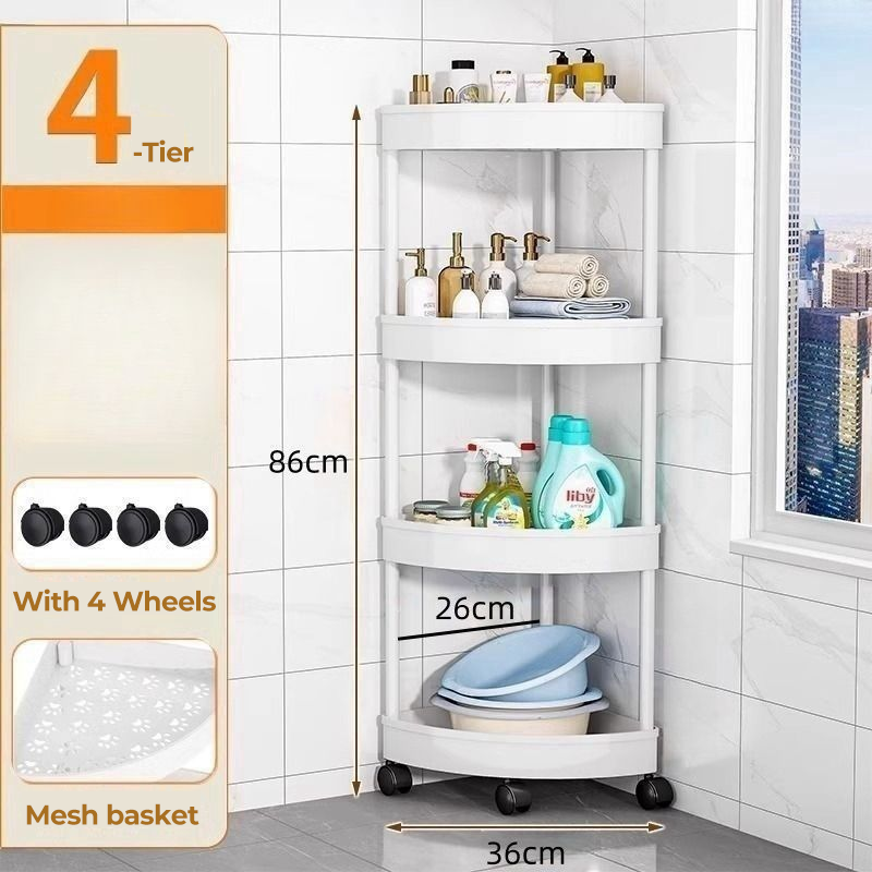 🔥Corner Storage Rack with Wheels