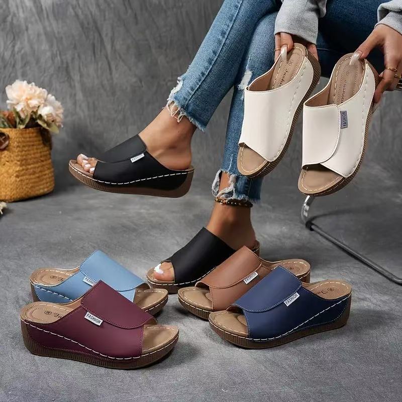 👡Women's Casual Wedge Slide Sandals