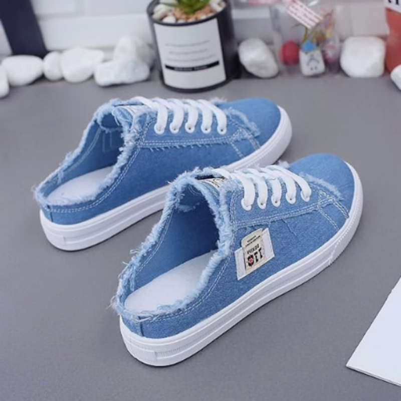 💐50% OFF! Women's Denim Slip-On Mules – Comfortable Sole & Casual Look 👟☀️