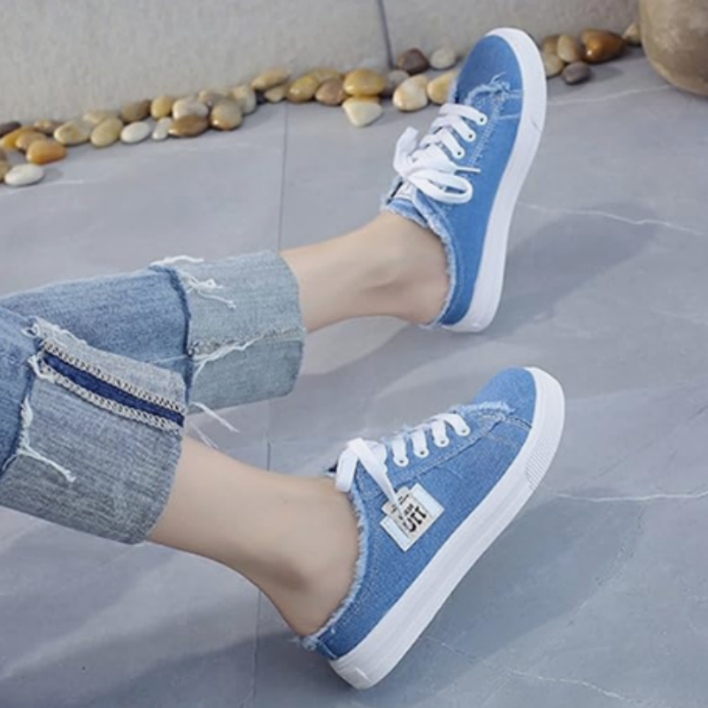💐50% OFF! Women's Denim Slip-On Mules – Comfortable Sole & Casual Look 👟☀️