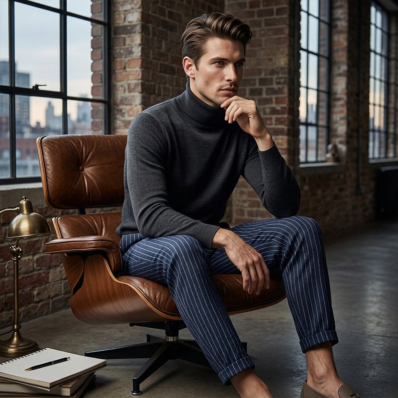 👖 60% OFF NOW! 🌿 Men's Linen Pants – Striped & Cropped – Elastic Waist & Drawstring – Breathable Summer Trousers 🏖️