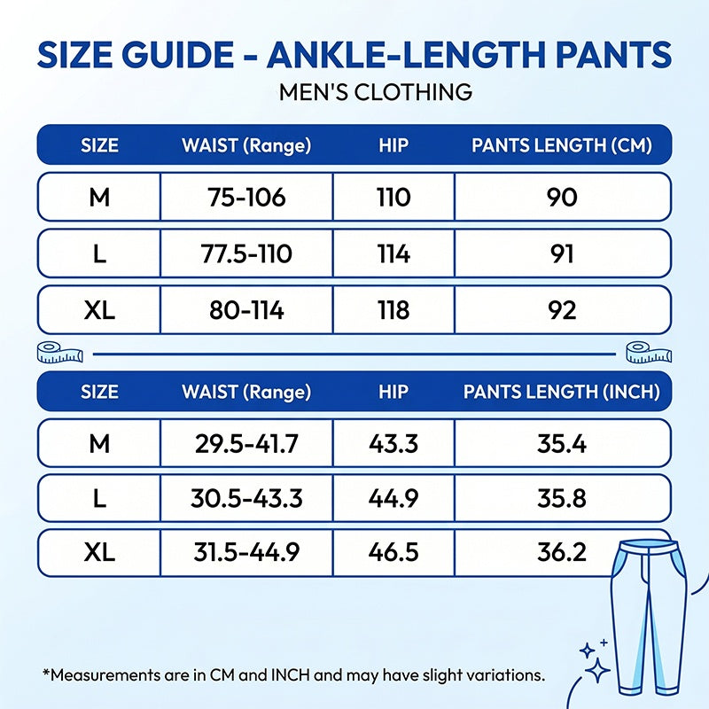 👖 60% OFF NOW! 🌿 Men's Linen Pants – Striped & Cropped – Elastic Waist & Drawstring – Breathable Summer Trousers 🏖️