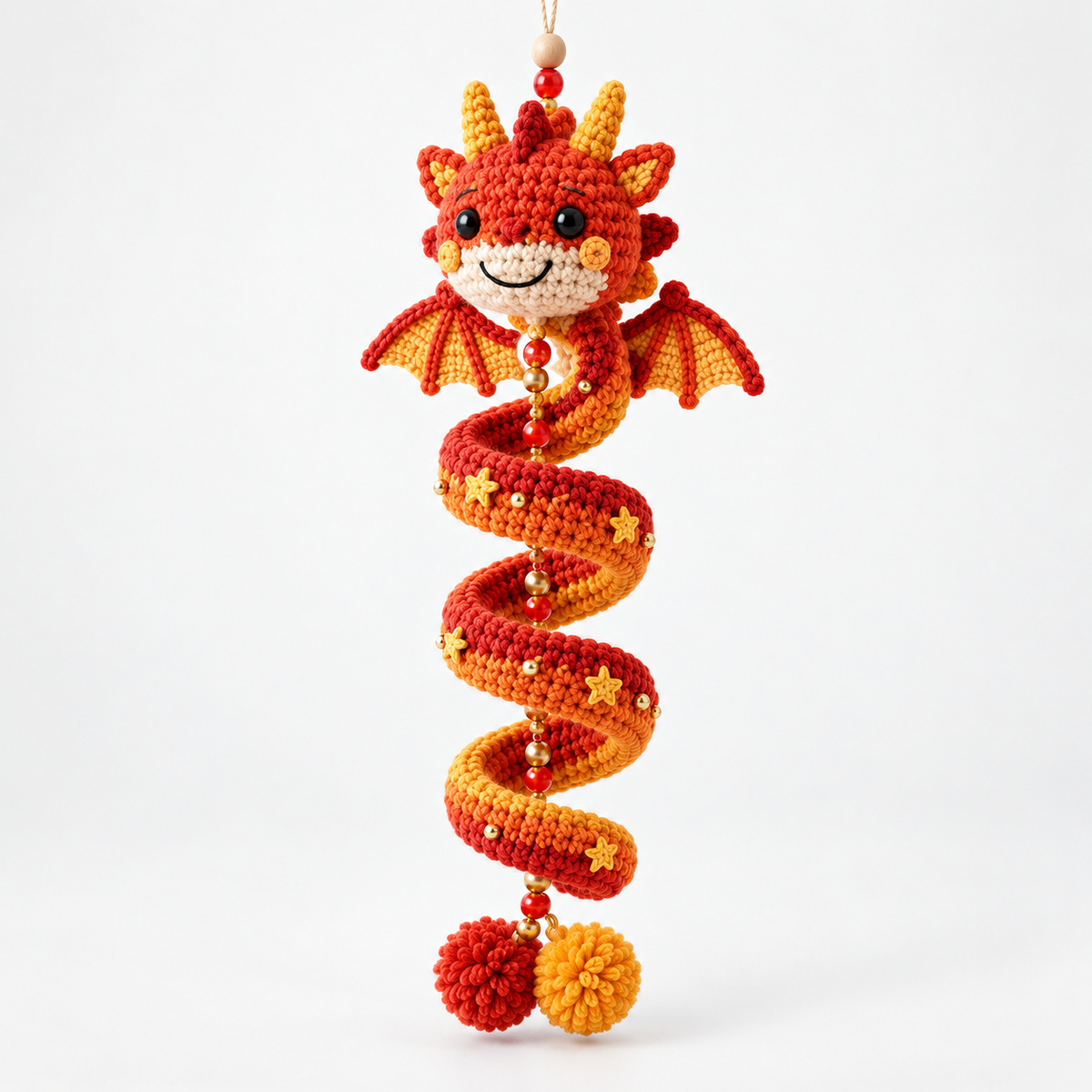 Dracora – Spiral Dragon Crochet Ornament Kit